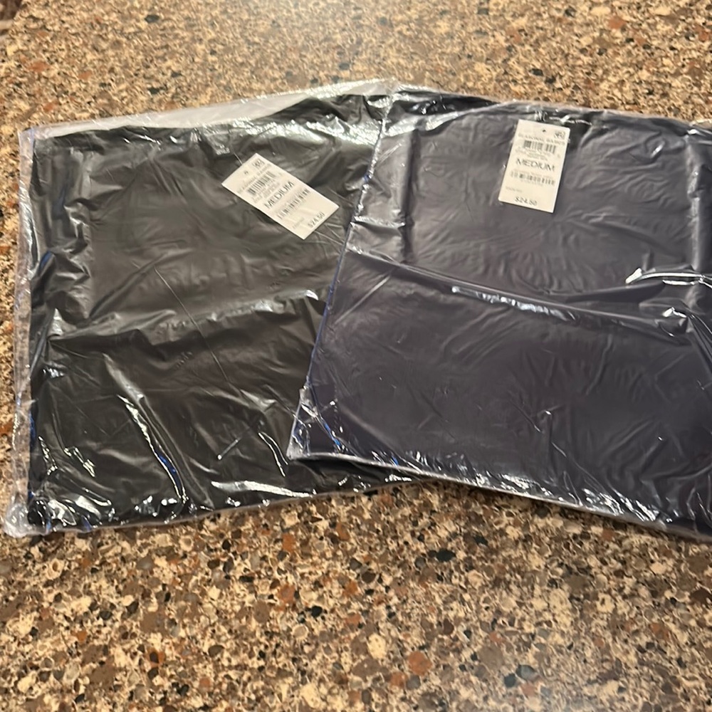 Set of 2 square neck INC, International Concepts new short sleeve shirts!